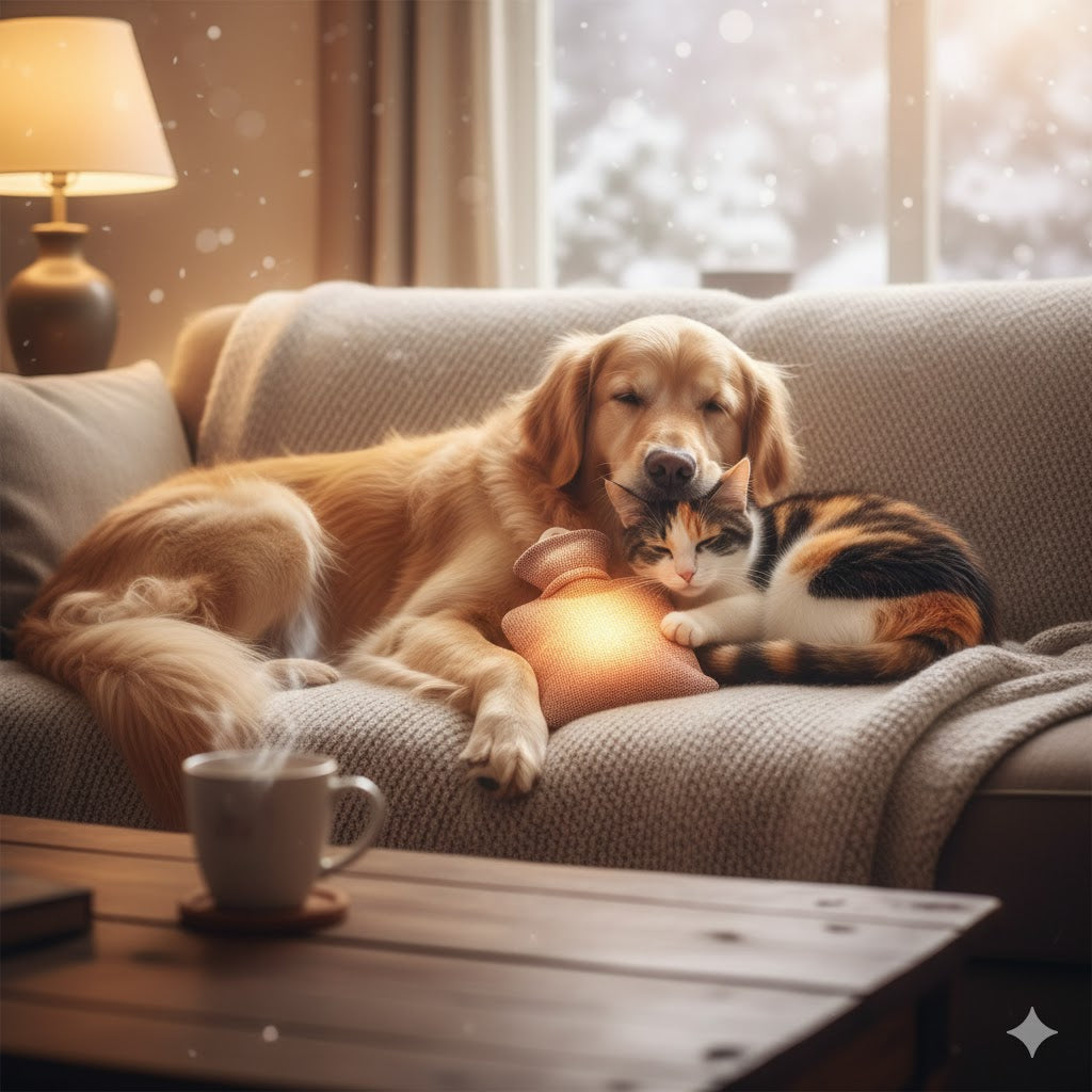 Bouillotte pour animaux : soulager son chien ou son chat