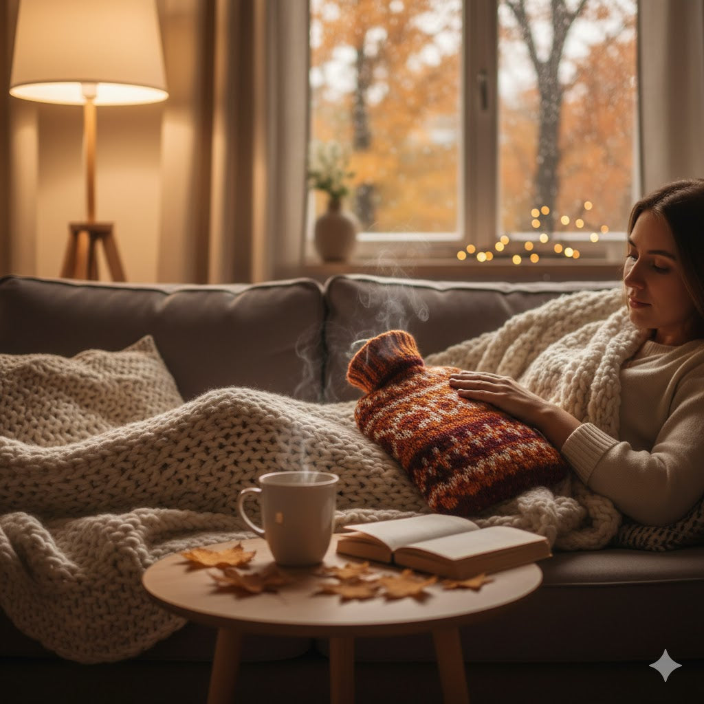 Bouillotte et cocooning : 10 rituels bien-être pour l'automne
